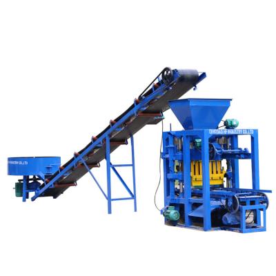 China Building Material Shops QT4-26 Clay Brick Making Machine Semi Automatic Interlocking Brick Machine Mud Brick Machine for sale