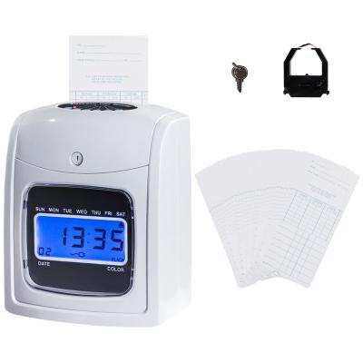 China Employee Time Clock Recorder Electronic Attendance Time Card Machine For Office Factory Warehouse SF-210 for sale