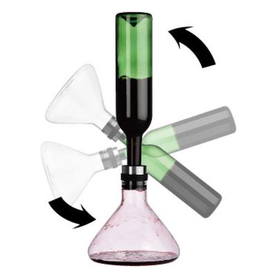 China Hot Sale Cheap Sake CREATIVE Crystal Perfume Decanting Tool Glass Unique Exhale Decanter for sale