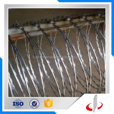 China Fence Height Security Galvanized Razor Barbed Wire for sale