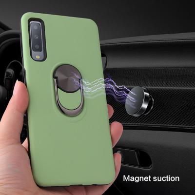 China Ring Strap Phone Accessories Comfortable Case with Metal Ring Holder Covers for Samsung A51 A21 A01 for sale