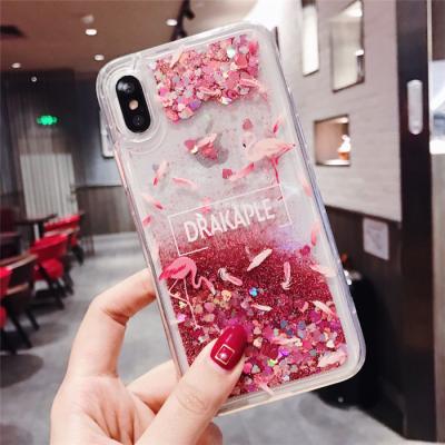 China Anti-Scratch/Shockproof/Slipproof/Anti-dust Pink Case 2020 New Phone Printing Flamingo Quicksand For Xiaomi Redmi 9C 9A 9s Pro Case for sale