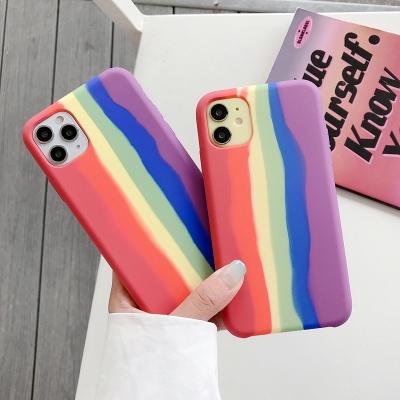 China Tending product colorful liquid silicone hot sale compostable phone case for iphone11 mobile cover for iphone 7 cell phone bags for sale