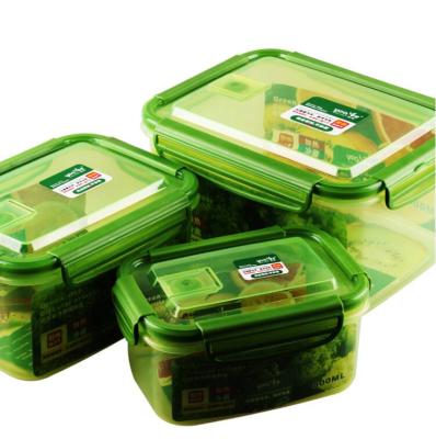 China Microwavable Silicone Co-Injected Rectangular Airtight Storage Food Container for sale