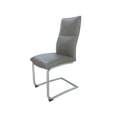 China With Backrest PU Upholstered Leather Metal Leg Wedding Reception Lounge Dining Chairs for sale