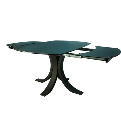 China Fashion Adjustable Home Decor Extendable Modern Luxury Glass Dining Table(Others) Glass Designs for sale