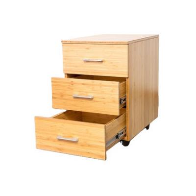 China Minimalist Bamboo Provincial Space Cabinet Drawer Furniture Home Shabby Chic Filing Cabinet for sale