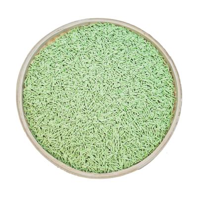 China Deodorant Clay Clumping 2.0mm Green Tea Tofu Massive Bulk Cat Litter Pet Cleaning And Eco-Friendly Super Grooming Products for sale