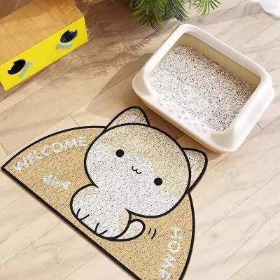 China Stocked Wholesale Cat Mat Drop Sand Drain Mat Cat Place Mat Pet Mat for sale