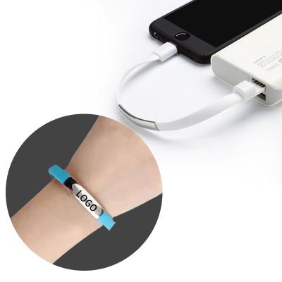 China Customize Logo Bracelet Cable 2A Wholesales 2021 New Product OEM Display Mobile Phone Durable USB 2.0 Fast Charger Cable Data Line For iphone for sale