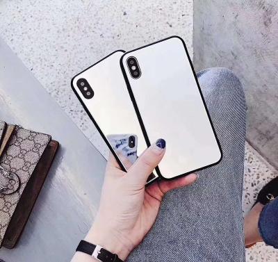 China Custom Brand Mobile Cell Phone Cover Case Phone Case Silicon For Iphone X Mobile Shell Personality Ip 8/7Plus Mirror Glass 6S Custom Design Off White Phone Case for sale