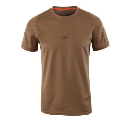 China 2022 Breathable High Quality Combat Shirt Round Neck Solid Color Officer Tactical Short Sleeve for sale