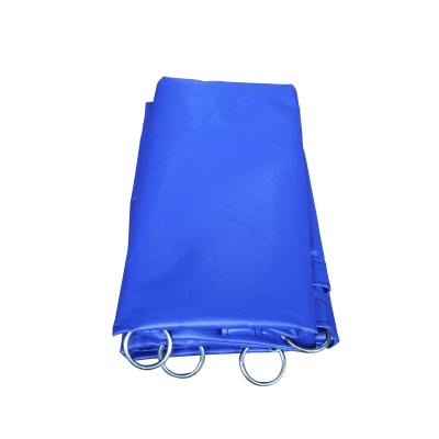 China Fire Retardant Blue Waterproof Fabric PVC Tarpaulin For Flatbed Trailers Side Systems for sale