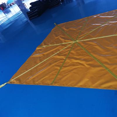 China 500d Water Resistant Windshield Snow Plowing Snow Tarp Black Tarp For Melting Snow for sale