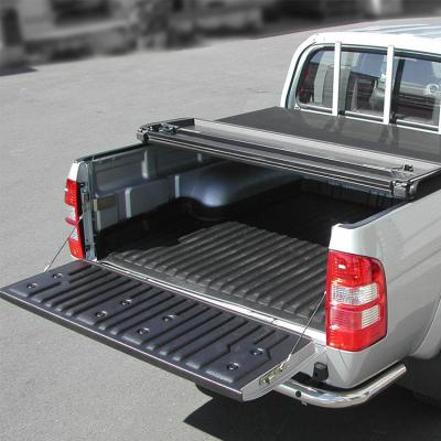 China UV resistant PVC leather + 6063 aluminum alloy + reinforced nylon tundra truck bed tonneau cover for toyota tundra for sale