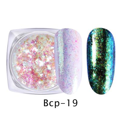 China Lridescent Nail Art Flakes Nail Chameleon Excellent Nail Art Effect Hot Sell Glitter Shimmer Pigment for sale