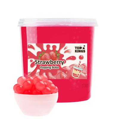 China Vegan ; without GMO; Gluten Free Strawberry Jumping Boba for sale