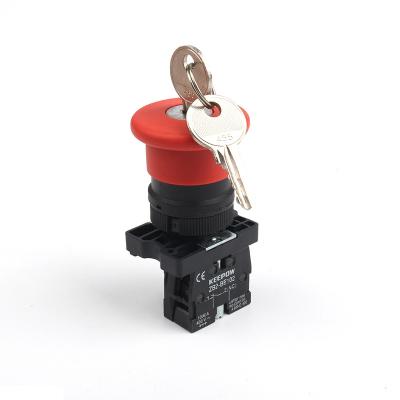 China XB2-ES142 Full Mushroom Waterproof Locking Push Button Switch With Main XB2-ES142 for sale