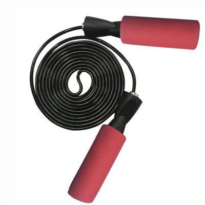 China Foam Handle PVC High Quality Adjustable Soft Bearing Foam Jumping Speed ​​Jump Rope for sale