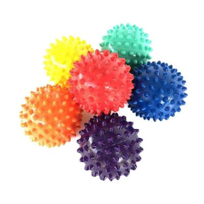 China OEM Factory Selling Myofascial Therapy Release PVC Comfortable Hand Foot Hot Spike Massage Ball for sale