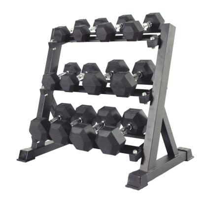 China Commercial Steel 3-10Pairs Multideck Dumbbell Rack For Commercial Gym USE for sale