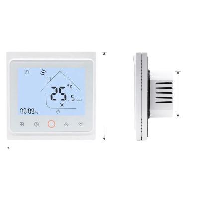 Κίνα WIFI Controlled Smart Programmable Floor Heating Thermostat Temperature Monitor Radiation Shield Household Thermometers White προς πώληση