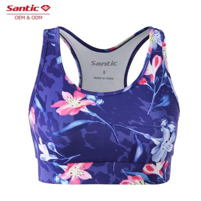 China Wholesale Antibacterial Sublimated Printed Custom Gym Yoga Sports Bra Private Label Sports Bra With Logo for sale