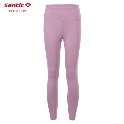 China High Quality Custom Women's Sports Long Pants Gym Yoga Leggings Antibacterial Pocket for sale