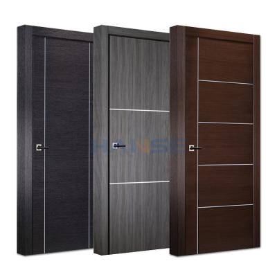 China China HS-WD017 manufacturer price cheap high quality indoor bathroom bed room flow wpc door waterproof design for sale