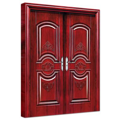 China HS-SD45 china supplier foshan house apartment anti-theft main entry doors design home exterior steel front entry door for sale