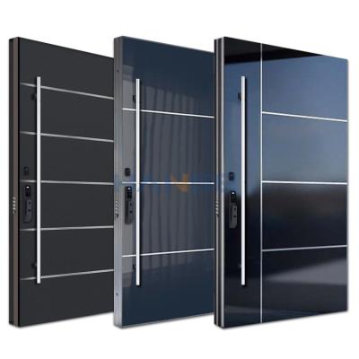 China Bulletproof HS-DSD12 Exterior Sound Insulation Stainless Steel Security Entry Door American Design for Home for sale