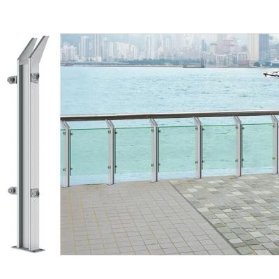 China Modern High Quality Stainless Steel Porch Handrail Rail Glass Railing Stairs for sale