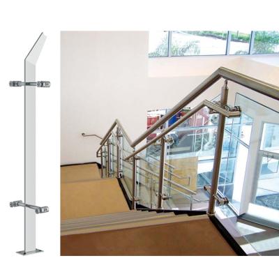 China Modern Hot Sale Handrail Design Handrails 304 Stainless Steel Grade Brush Finish Stair Handrail Stair Railing for sale