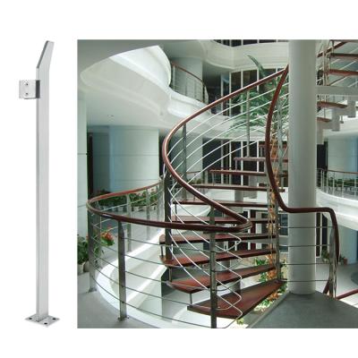 China Modern Stainless Steel Railing Design For Stairs Design Stainless Steel Stair Cable Railing Post Railing Handrail Stainless Steel for sale