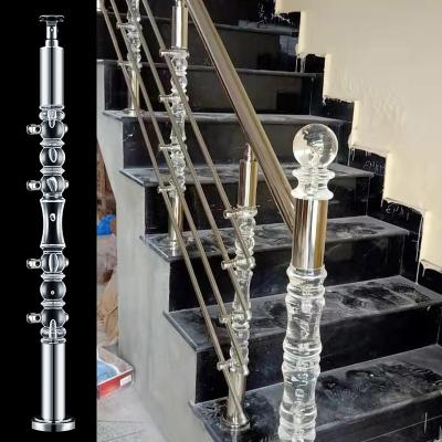 China Modern Outdoor Glass Deck Railings Balcony Stair Railing Acrylic Balustrade for sale