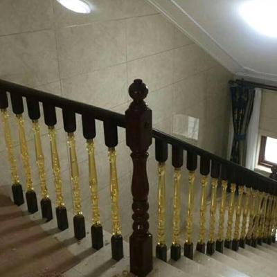 China Modern Customized Flexible Acrylic Stair Handrail Rod In Different Colors for sale