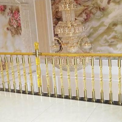 China Modern Acrylic Round Rod Bubble Fencing Indoor Staircase Crystal Pillar Balustrade for sale