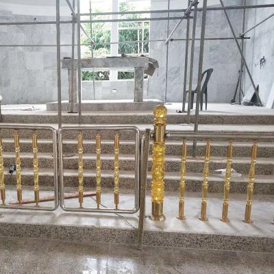 China Modern fabricated steel staircase fencing home decoration acrylic stairs balusters for sale for sale