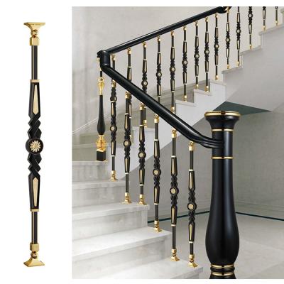 China Modern Retractable Aluminum Staircase Fencing Aluminum Galvanized Pipe Rack Handrail Post for sale