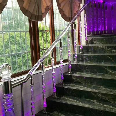 China Factory Supply Modern China Handrails And Handrails Acrylic Metal Accessory Staircase for sale