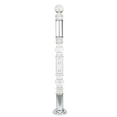 China Modern Indoor Staircase Balusters Column Hotel Acrylic Stair Master Post For Luxury Building for sale