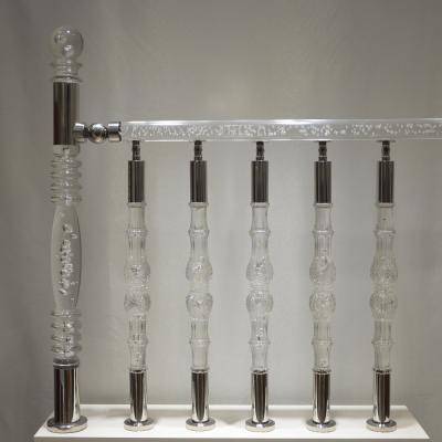 China Modern special design acrylic baluster for indoor stair railing for sale