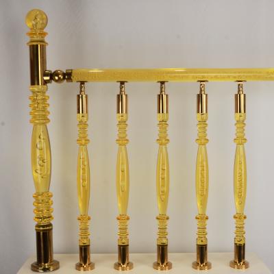 China Modern Combine With Acrylic PMMA Balustrade Balcony Plexiglass Stair Railing for sale