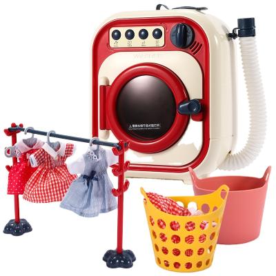 China Educational Pretend Toy Bedroom Electric Appliances Baby Simulation Drum Plastic Indoor Play Washing Machine New Fashing Early Education for sale