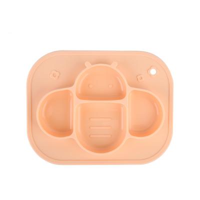 China 2021 New Design BPA Twist Bendable Baby Food Grade All-Season Baby Dinnerware Dish Wholesale Silicone Training Free Feeding Children for sale