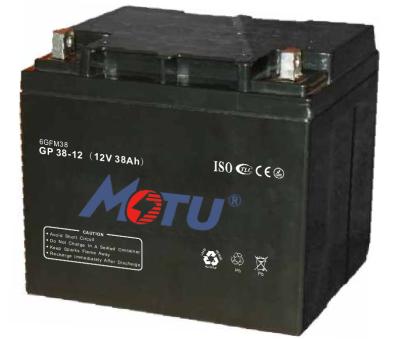 China Less Self - Discharging AGM Deep Cycle Battery Black Color For UPS / Solar / Lighting for sale