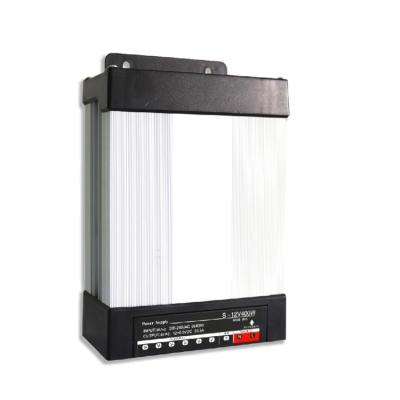 China Rainproof LED Sign Panel Power Supply 400W DC12V LED Driver Current Leakage Protection 33.3A Triple Output Switch Power Supply for sale