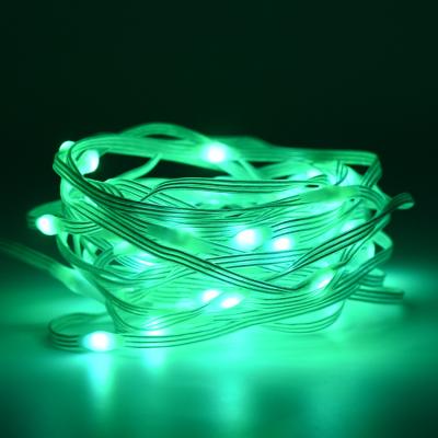 China SUPER MARKET SALE RTS RGB Fairy String Light DC5V 10led/meter 5meter Digital Led Light with Power Adapter for sale