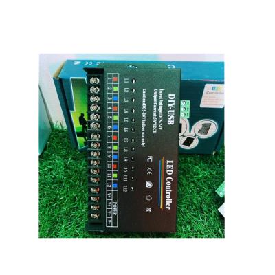 China Hot Sale 12 Channel 5A Strip RGB Programmable Diy Multifunctional Led Controller for sale