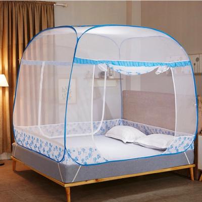 China Insecticide Treated Portable 100% Polyester Noise Folding Mongolia Mosquito Net For Double Bed for sale